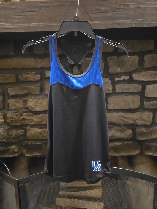Colosseum Tops - Colosseum UK Black and Royal Blue Racerback Tank Top